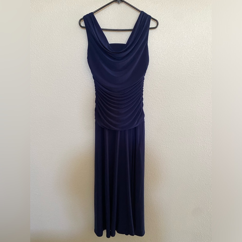 Navy blue gorgeous gown